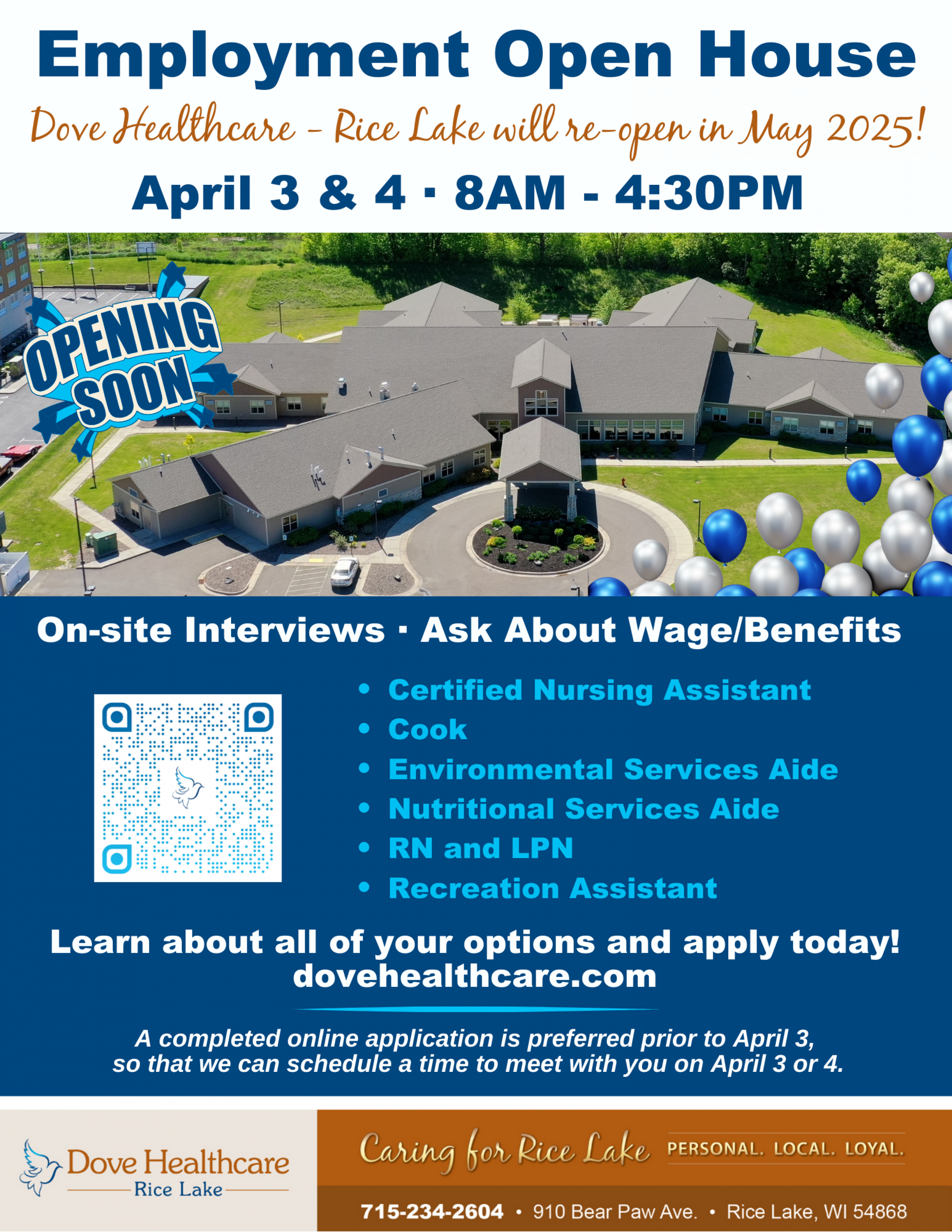 Employment Open House | Rice Lake