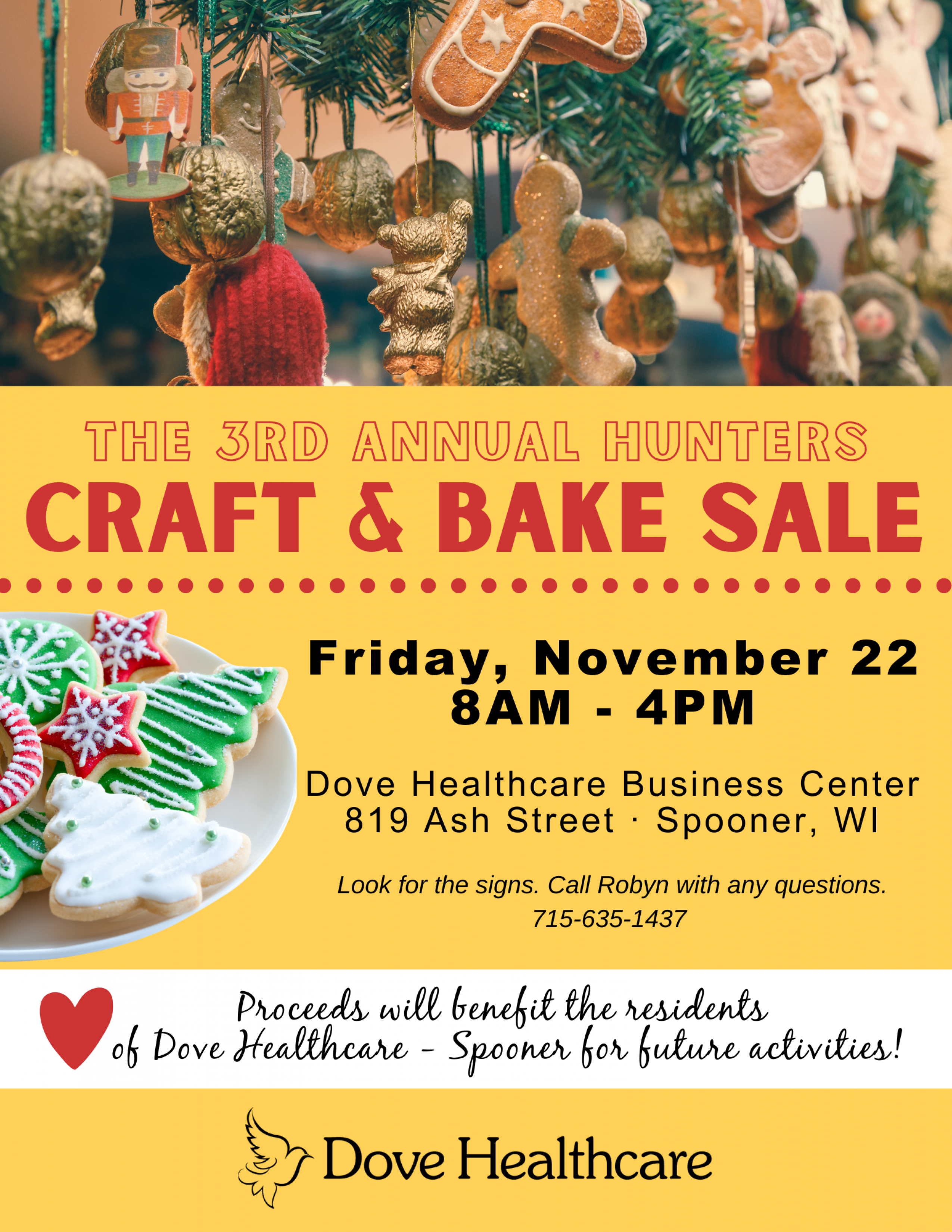 3rd Annual Hunters Craft & Bake Sale in Spooner