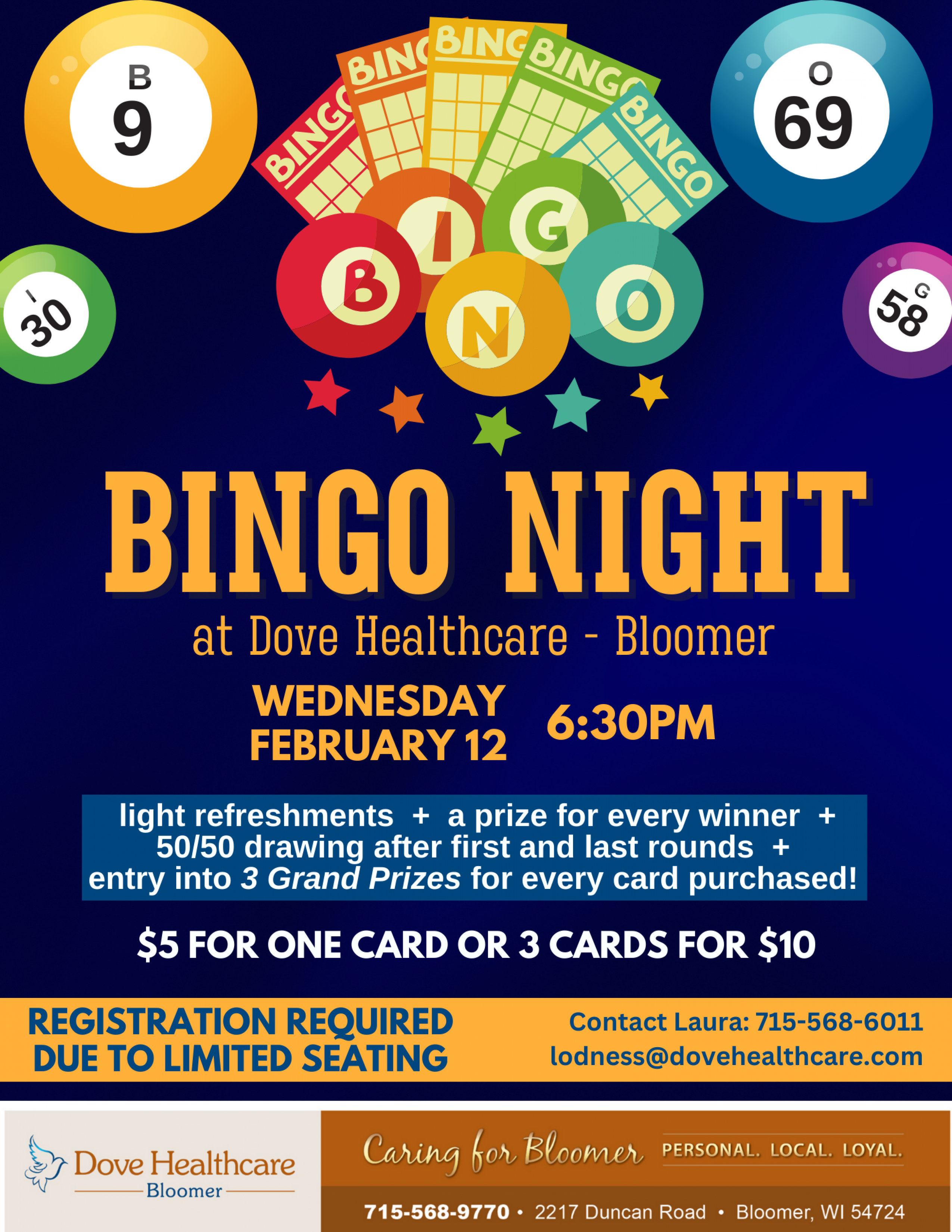 Bingo Night in Bloomer